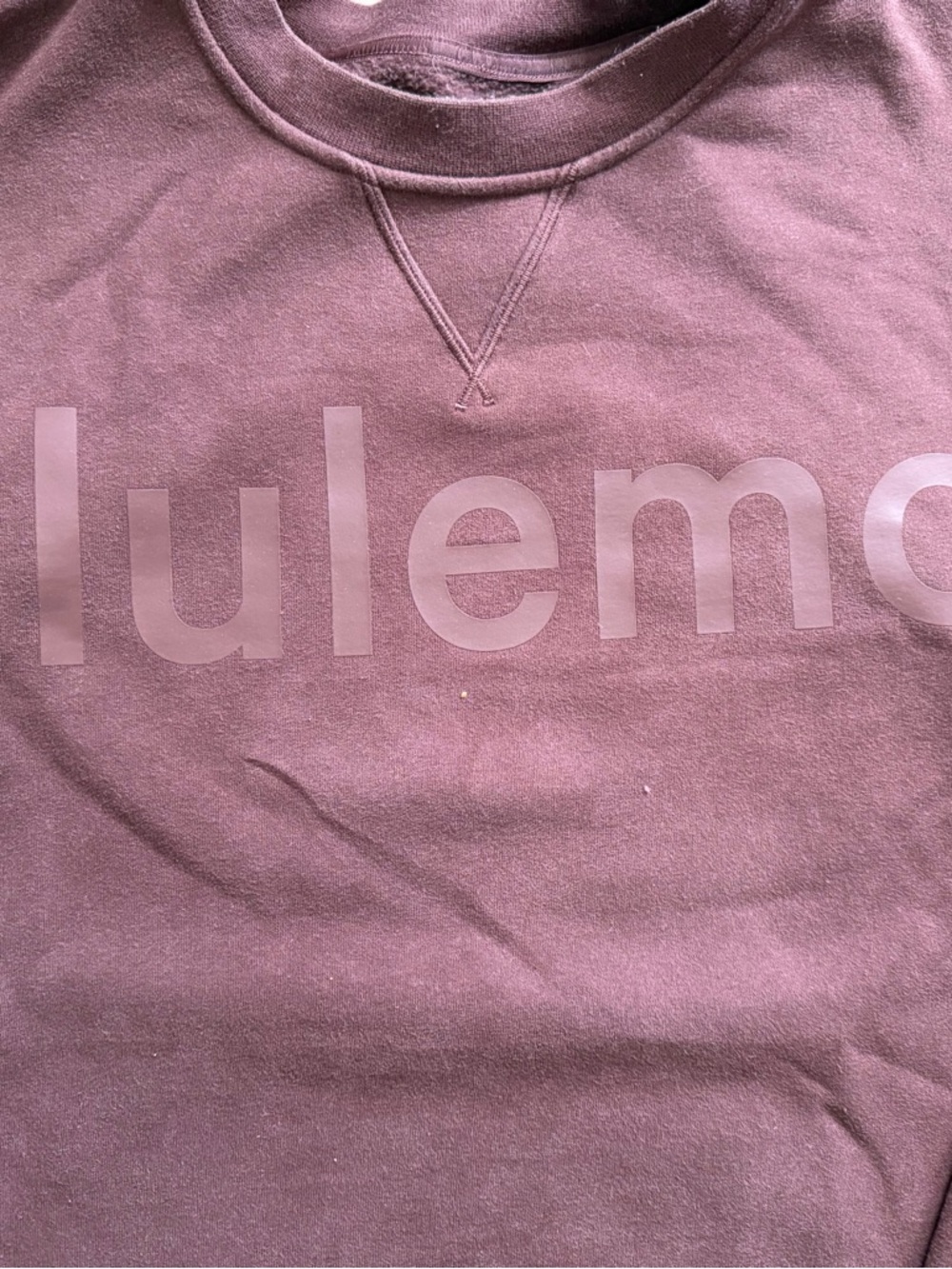 lululemon athletica Crewneck Sweatshirt in Burgundy - Picture 2 of 3